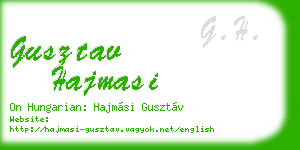 gusztav hajmasi business card
